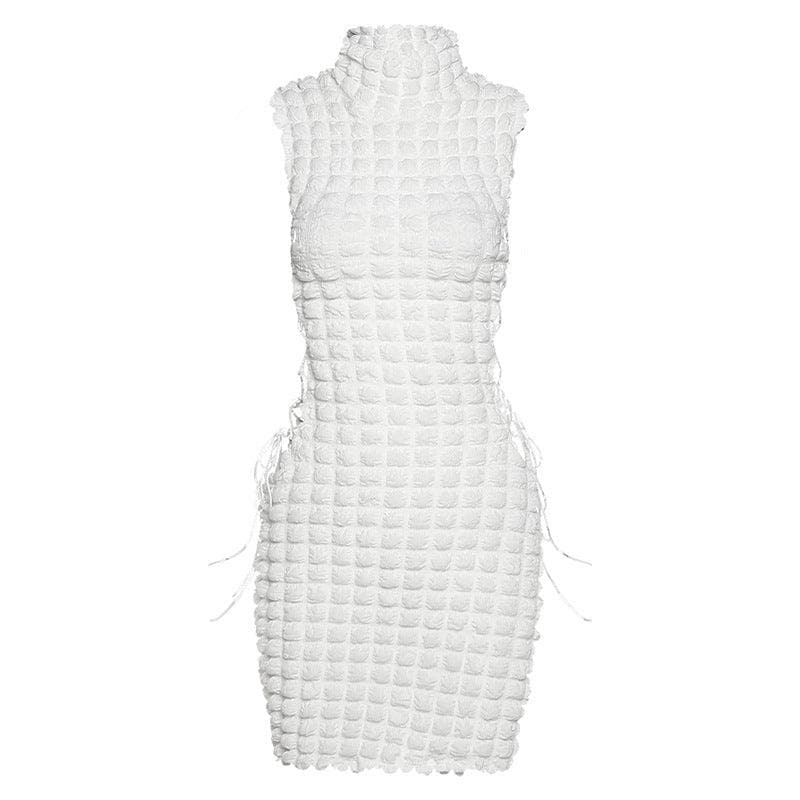 Atlanta Textured Dress - White